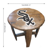 Chicago White Sox Oak Barrel Table