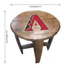 Arizona Diamondbacks Oak Barrel Table