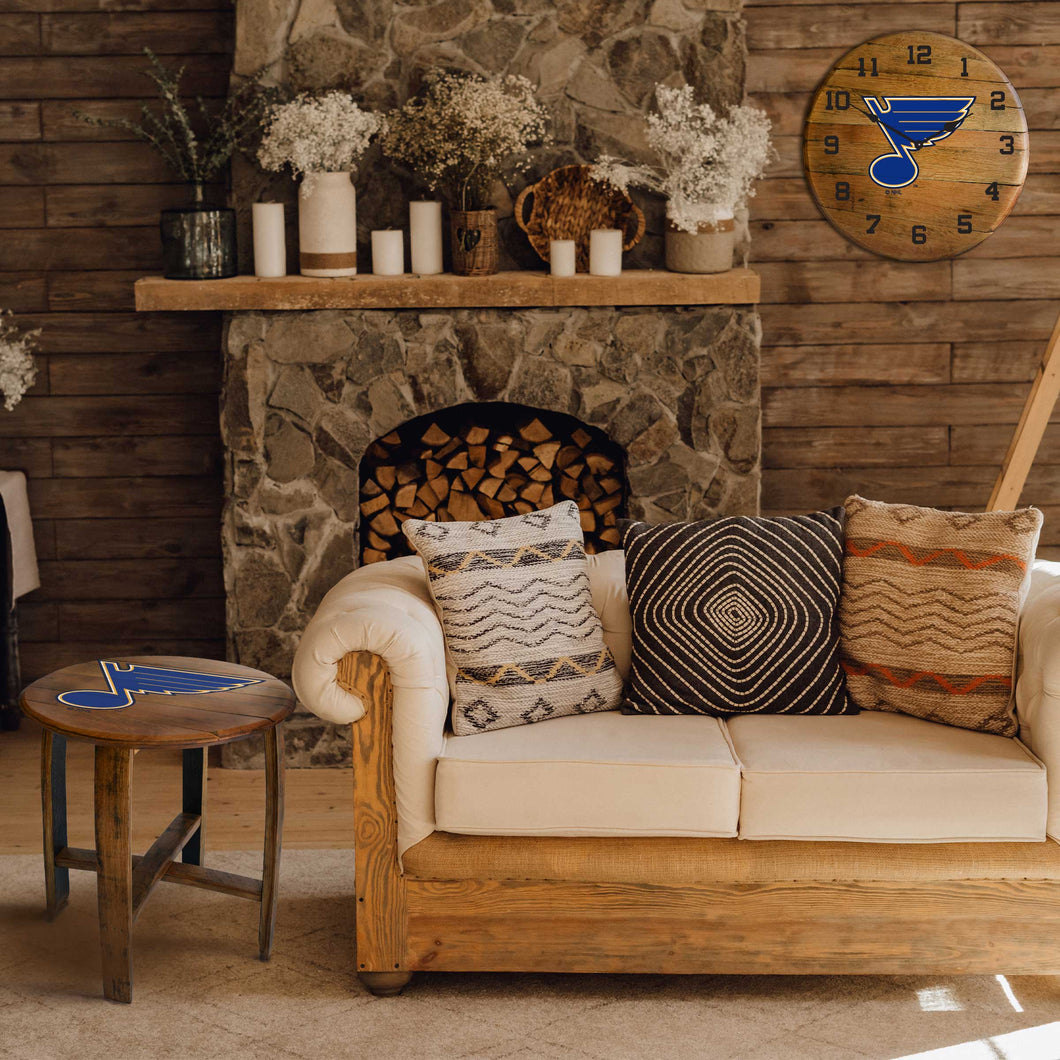 St. Louis Blues Oak Barrel Table