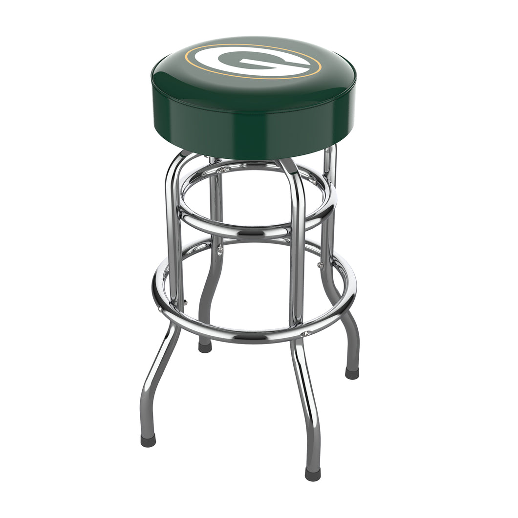 Green Bay Packers Chrome Bar Stool