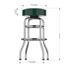 Green Bay Packers Chrome Bar Stool