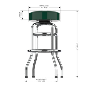 Green Bay Packers Chrome Bar Stool