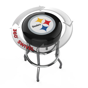 Pittsburgh Steelers Chrome Bar Stool