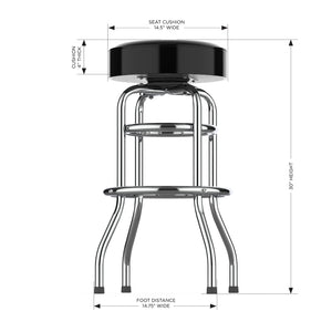 Pittsburgh Steelers Chrome Bar Stool