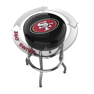 San Francisco 49ers Chrome Bar Stool