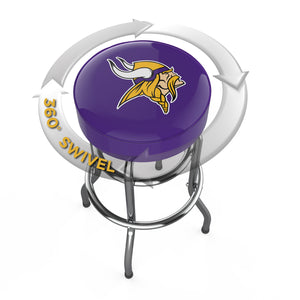 Minnesota Vikings Chrome Bar Stool