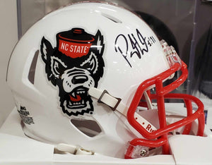 Payton Wilson North Carolina State Wolfpack Signed Mini Helmet