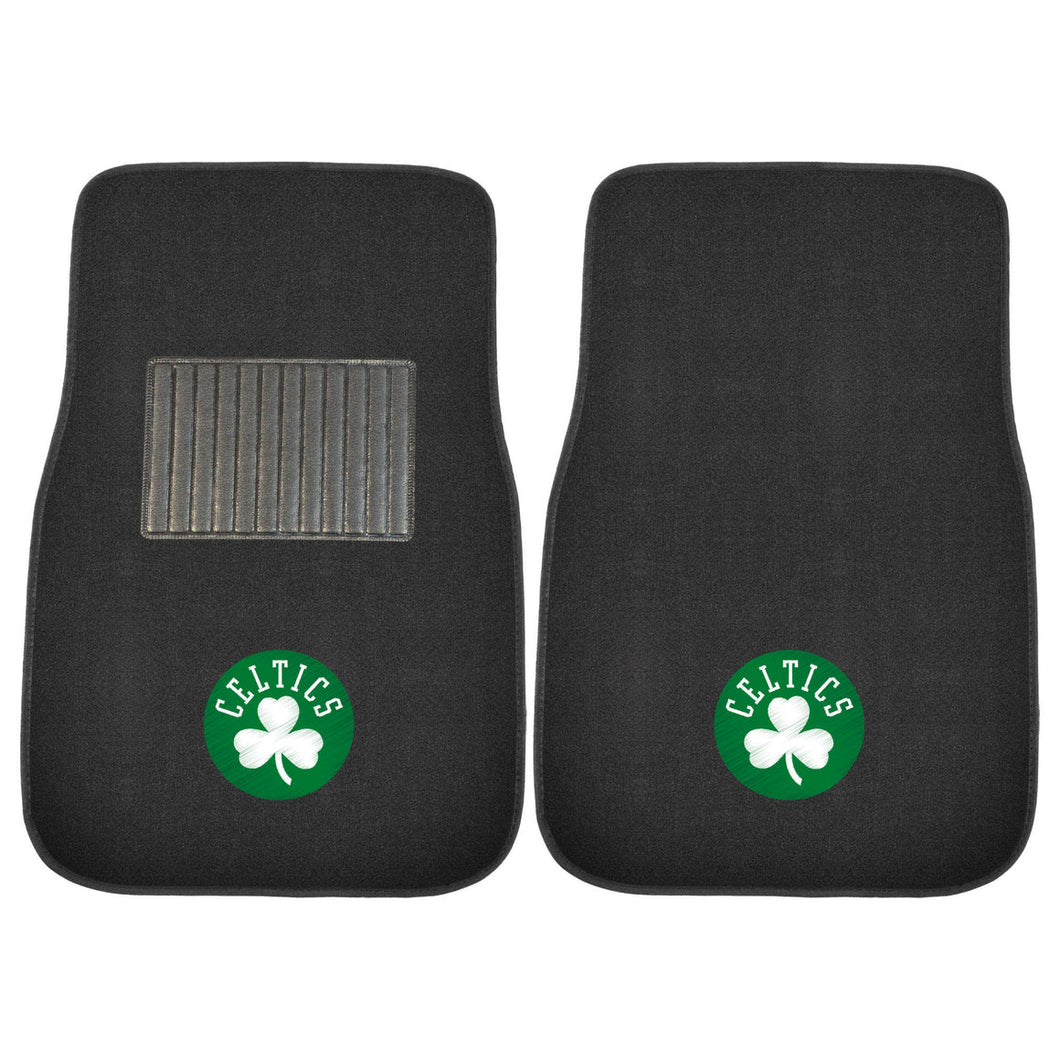 Boston Celtics 2-Piece Embroidered Car Mat Set - 17