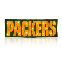 Green Bay Packers Lighted Recycled Metal Sign