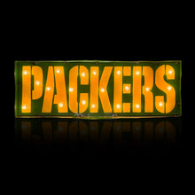 Green Bay Packers Lighted Recycled Metal Sign