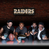 Las Vegas Raiders Lighted Recyceld Metal Sign