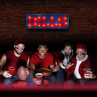 Buffalo Bills Lighted Recycled Metal Sign