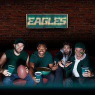 Philidelphia Eagles Lighted Recycled Metal Sign