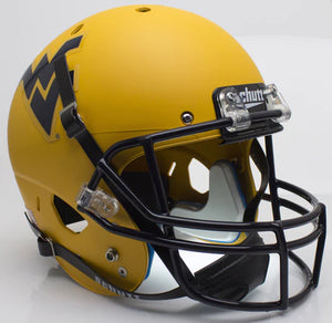West Virginia Mountaineers Gold Schutt Replica Full Size Helmet