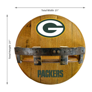 Green Bay Packers Oak Bar Shelf