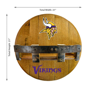 Minnesota Vikings Oak Bar Shelf