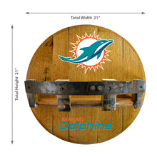 Miami Dolphins Oak Bar Shelf