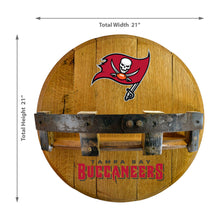 Tampa Bay Buccaneers Oak Bar Shelf