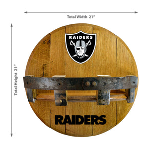 Las Vegas Raiders Oak Bar Shelf