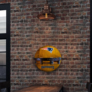 New England Patriots Oak Bar Shelf