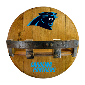 Carolina Panthers Oak Bar Shelf