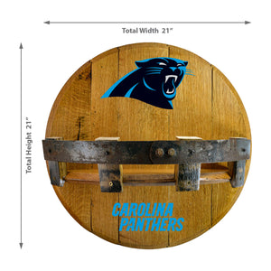 Carolina Panthers Oak Bar Shelf