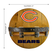 Chicago Bears Oak Bar Shelf