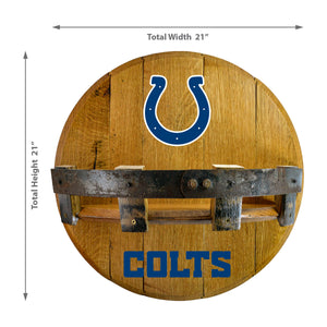 Indianapolis Colts Oak Bar Shelf