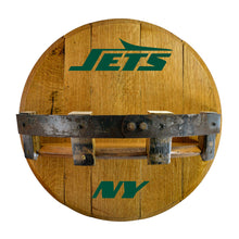 New York Jets Oak Bar Shelf