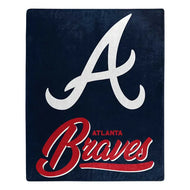 Atlanta Braves Plush Throw Blanket -  50"x60"