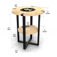 San Francisco 49ers Side Table with Charger