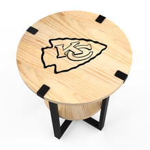 Kansas City Chiefs Side Table with Charger