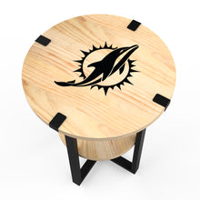 Miami Dolphins Side Table with Charger