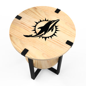 Miami Dolphins Side Table with Charger
