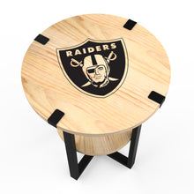 Las Vegas Raiders Side Table with Charger