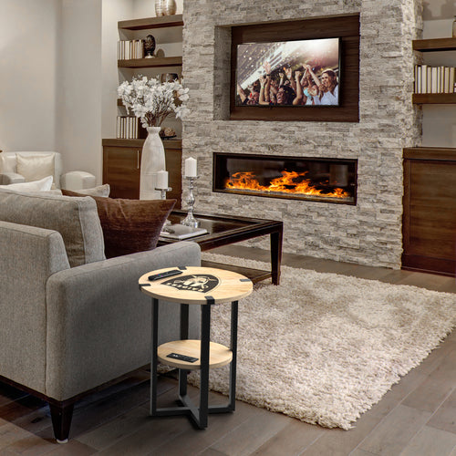 Las Vegas Raiders Side Table with Charger