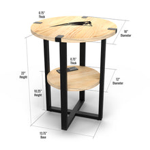 New England Patriots Side Table with Charger