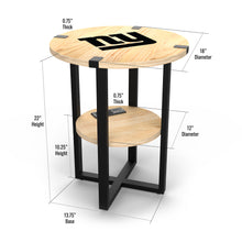 New York Giants Side Table with Charger