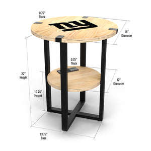 New York Giants Side Table with Charger