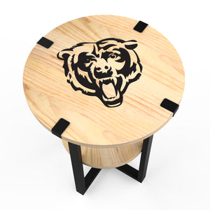 Chicago Bears Side Table with Charger