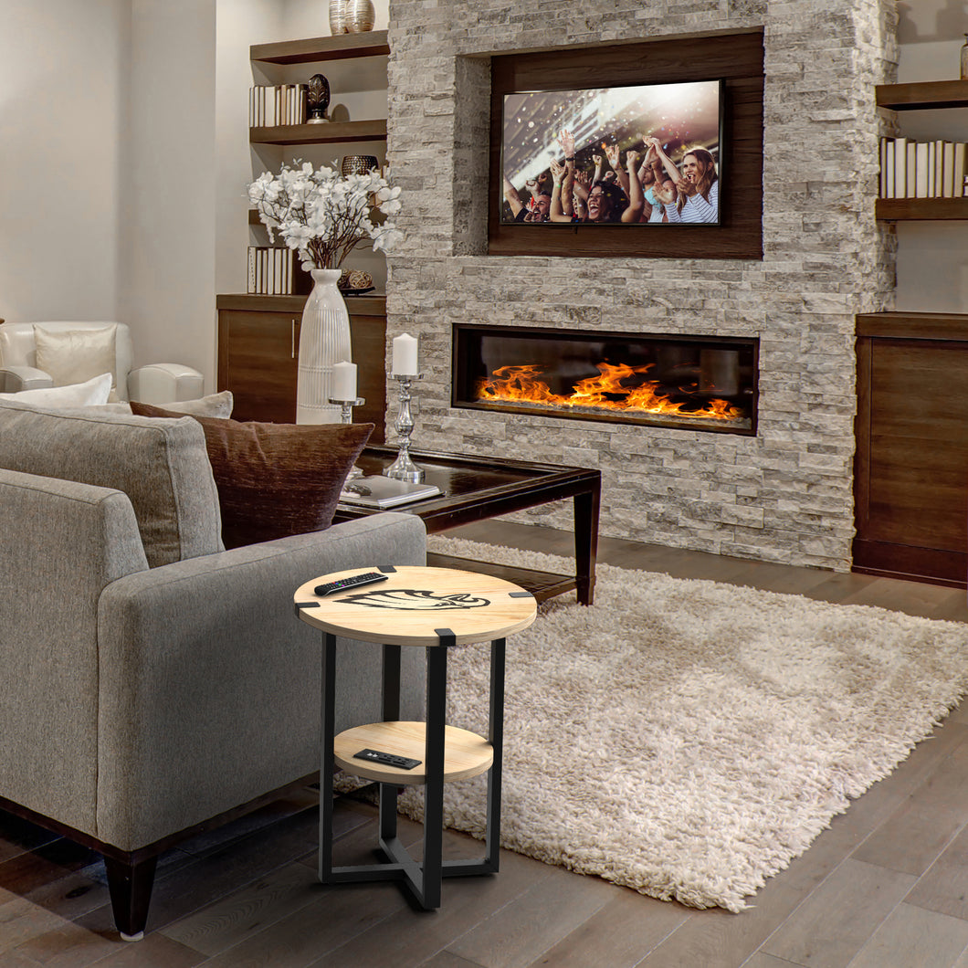 Kansas City Chiefs Side Table with Charger