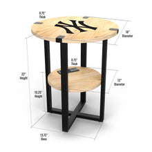 New York Yankees Side Table With Charger