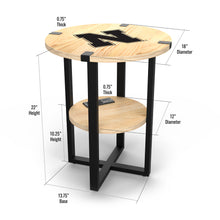 Nebraska Cornhusker Side Table With Charger