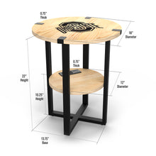 Ohio State Buckeyes Side Table With Charger