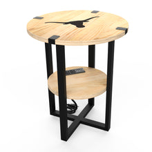 Texas Longhorns Side Table With Charger