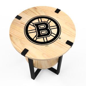 Boston Bruins Side Table With Charger