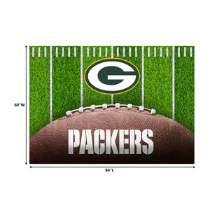 Green Bay Packers Football Field  Washable Area Rug - 5'x7'