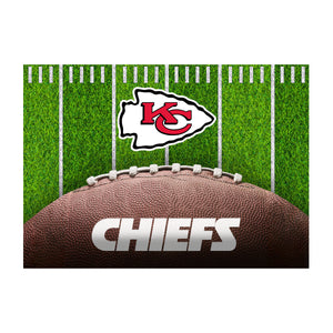 Kansas City Chiefs Football Field Washable Area Rug - 5'x7'