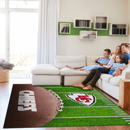 Kansas City Chiefs Football Field Washable Area Rug - 5'x7'