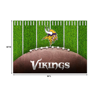 Minnesota Vikings Football Field Washable Area Rug - 5'x7'